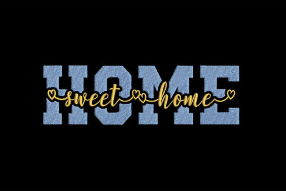A Designer's Guide to the Home, Sweet Home Embroidery File