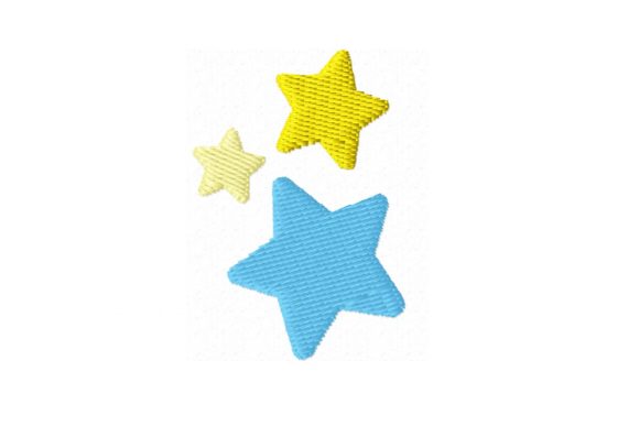 A Sparkling Stars Embroidery Design for Festive Seasons