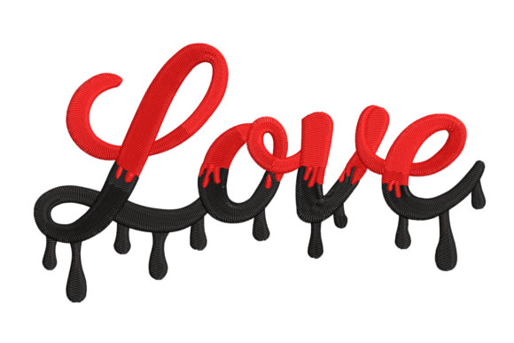Bold and Eye-Catching: Dripping Love Word