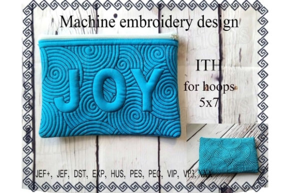 Cosmetic Bag in the Hoop - Joy Embroidery Review