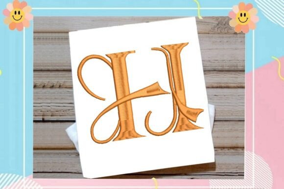 Elegant Vintage Monogram Initial H for Business