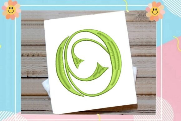 Elegant Vintage Monogram Initial O Embroidery