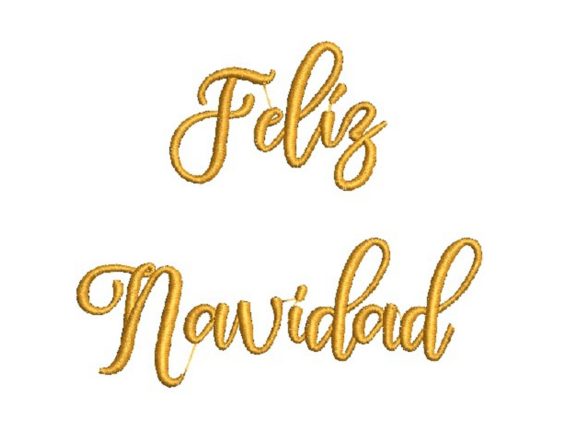 Embroidery Review: Merry Christmas in Spanish Design