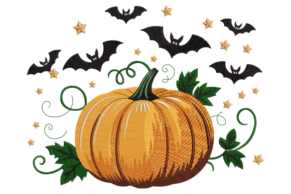 Halloween Pumpkin: A Versatile Embroidery Design