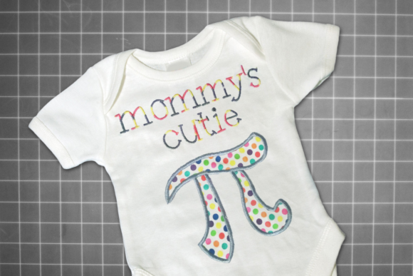 Mommy's Cutie Pi Symbol Applique: A Designer's Review