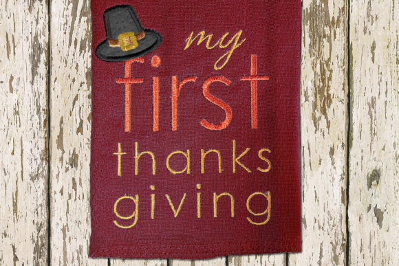 My First Thanksgiving Applique Embroidery Design Review