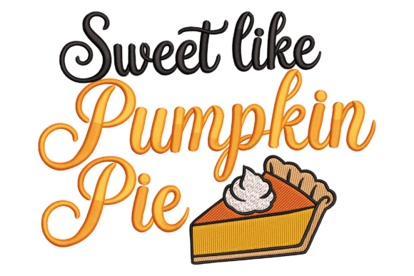 Pumpkin Spice: A Charming Fall Embroidery Design