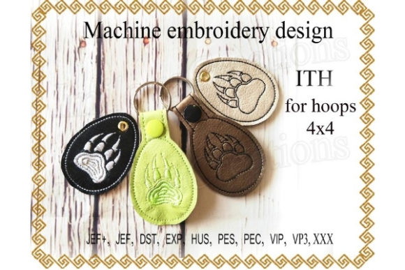 Real-World Review: Key Fob Paw with Claws Embroidery Design