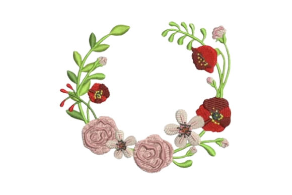 Reviewing the Bridal Shower Flower Wreath Embroidery Design