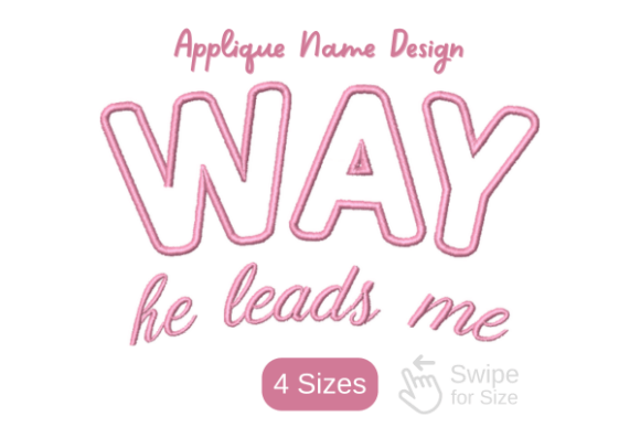 Way He Leads Me Applique: A Seasonal Embroidery Gem
