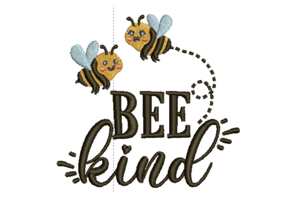 Whimsical Bee Kind Nursery Quote for Seasonal Cheer